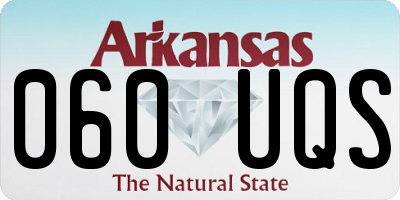 AR license plate 060UQS