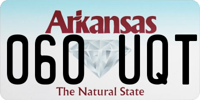 AR license plate 060UQT