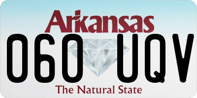 AR license plate 060UQV