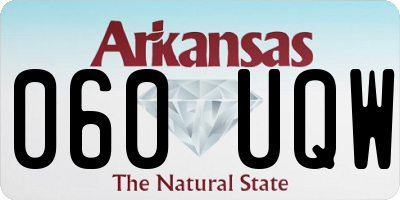 AR license plate 060UQW