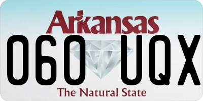 AR license plate 060UQX