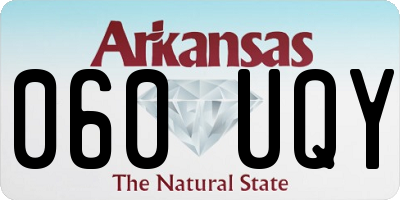 AR license plate 060UQY