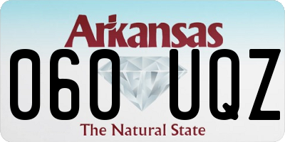 AR license plate 060UQZ