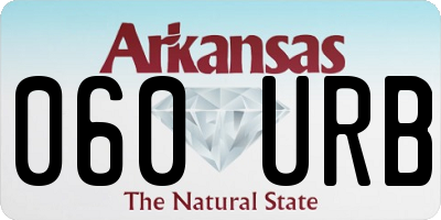 AR license plate 060URB