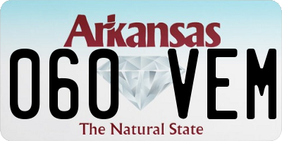 AR license plate 060VEM