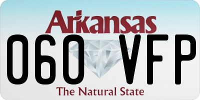 AR license plate 060VFP