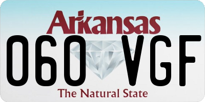 AR license plate 060VGF