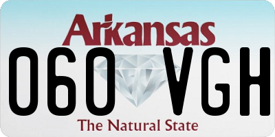 AR license plate 060VGH