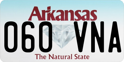 AR license plate 060VNA