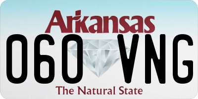 AR license plate 060VNG