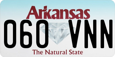 AR license plate 060VNN
