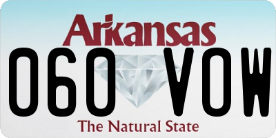 AR license plate 060VOW