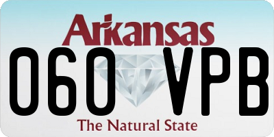 AR license plate 060VPB