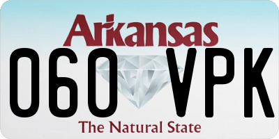 AR license plate 060VPK