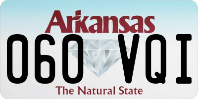 AR license plate 060VQI