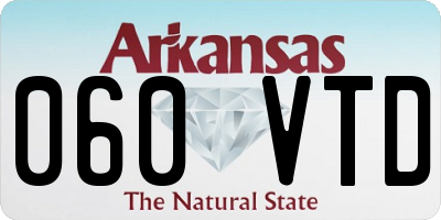 AR license plate 060VTD