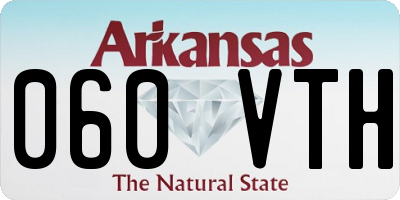 AR license plate 060VTH