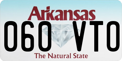 AR license plate 060VTO