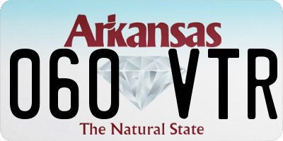 AR license plate 060VTR