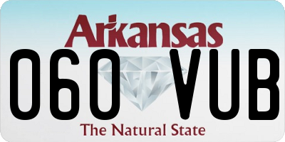 AR license plate 060VUB