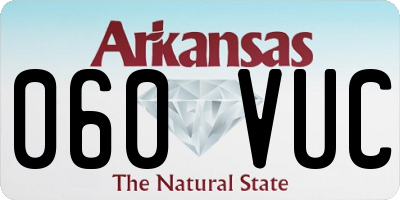 AR license plate 060VUC