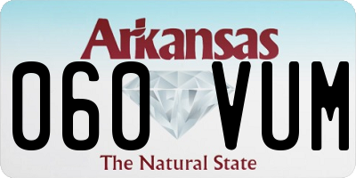 AR license plate 060VUM