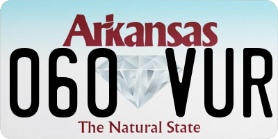 AR license plate 060VUR
