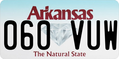 AR license plate 060VUW