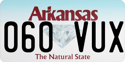 AR license plate 060VUX