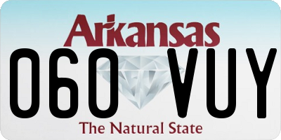 AR license plate 060VUY