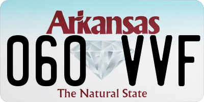 AR license plate 060VVF
