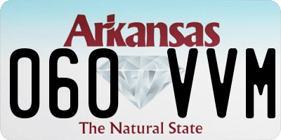 AR license plate 060VVM
