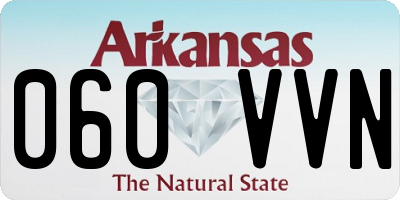 AR license plate 060VVN