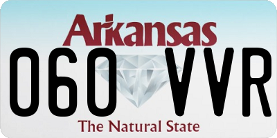 AR license plate 060VVR