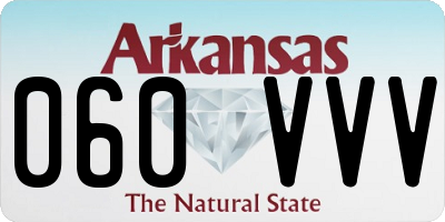 AR license plate 060VVV