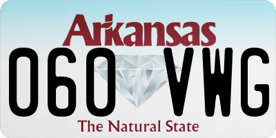 AR license plate 060VWG