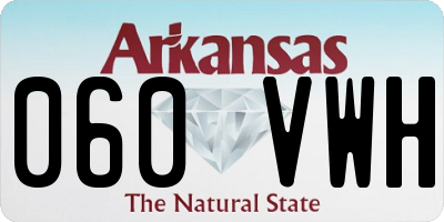 AR license plate 060VWH