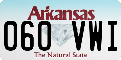 AR license plate 060VWI