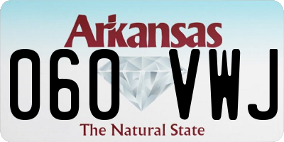 AR license plate 060VWJ