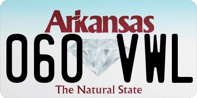AR license plate 060VWL