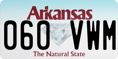 AR license plate 060VWM