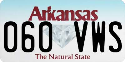 AR license plate 060VWS