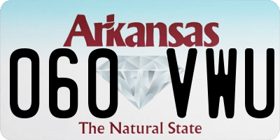 AR license plate 060VWU