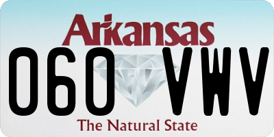 AR license plate 060VWV