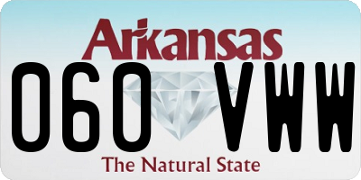 AR license plate 060VWW