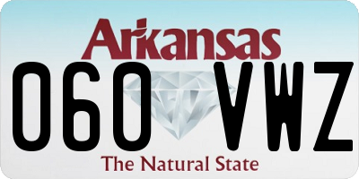 AR license plate 060VWZ