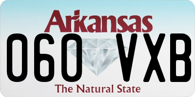 AR license plate 060VXB