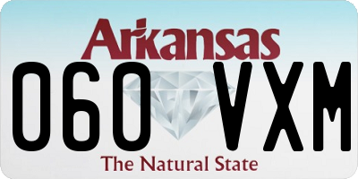 AR license plate 060VXM
