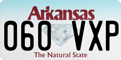 AR license plate 060VXP