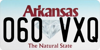 AR license plate 060VXQ